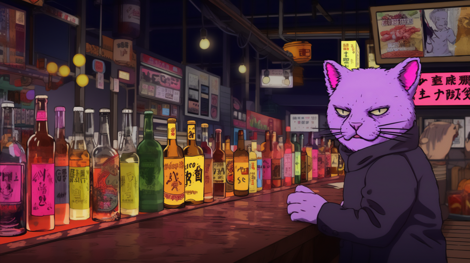 Cool cats bar 🐈 真夜中の猫バー